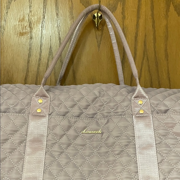 LOVEVOOK UEC Lavender Quilted Travel Bag Purple Duffel Overnight - Picture 2 of 11